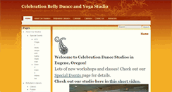 Desktop Screenshot of celebrationbellydanceandyoga.com