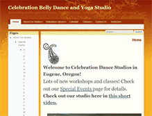 Tablet Screenshot of celebrationbellydanceandyoga.com